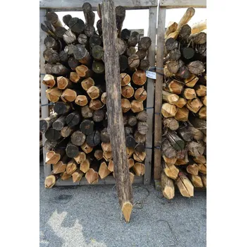 Plotový sloupek Ohradníkový kůl akátový 100-120x1800 (mm) kulatý odkorněný