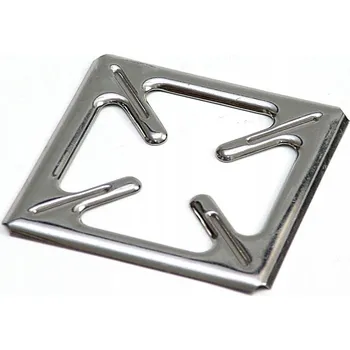 Ochranná podložka pod hořák sporáku, ocelová, 9,5 x 9,5 cm