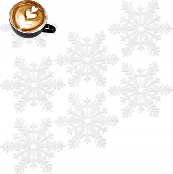 Podtácek Filcové podtácky pod hrnek bílé 13,5 cm 6 ks