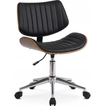 Kancelářská otočná kožená kancelářská židle K Psacímu Stolu Počítač Ořech TEXAS