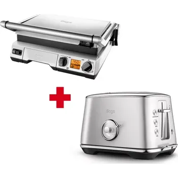 Kuchyňský gril Kontaktní gril SAGE BGR820 + Topinkovač SAGE STA735BSS