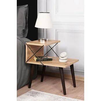 Noční stolek Cross noční stolek na nožičkách, borovice