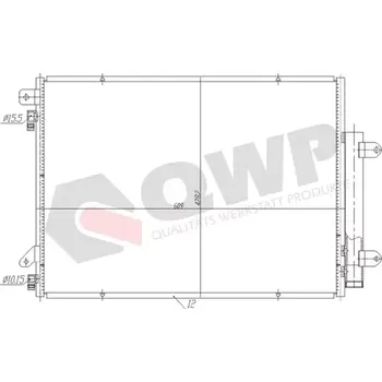 Výparník klimatizace QWP Kondenzátor klimatizace QWP WAC424