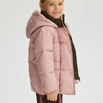 Dívčí bunda Reserved - Zateplená bunda vycpaná prachovým peřím - růžová - 252EX-38X - 252EX-38X-164