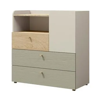 Komoda Falco Komoda Yuva R10 béžová/dub/eukalyptus