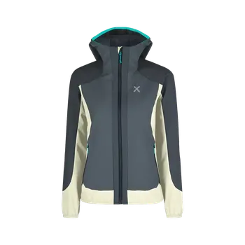 Dámská bunda Montura Dolomiti Wind Hooded Jacket Woman graphite blue/turquoise S