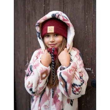 Čepice Dětský set Luis fleece bordo