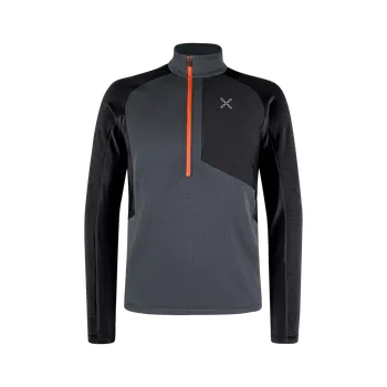 Pánský svetr Montura Stretch Color 3 Anorak piombo/orange L