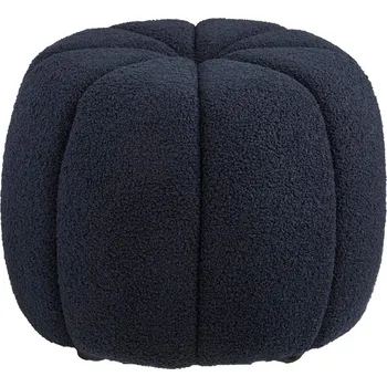 Taburet Nordic Living Tmavě modrý taburet Presley 48 cm