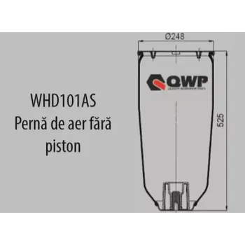 QWP Měch pneumatického odpružení QWP WHD101AS