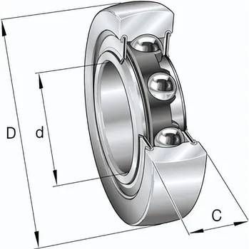 Ložisko - LR 209 X 2RS INA