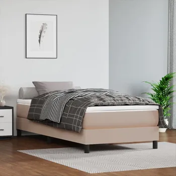 Postel zahrada-XL Rám postele s boxspringem cappuccino 90x190 cm umělá kůže 3120675
