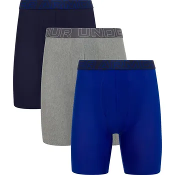Pánské spodní prádlo trenky Under Armour Performance Tech Mesh 9in 3 Pack - Midnight Navy XL