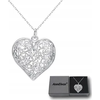 Náhrdelník Náhrdelník Visačka Stříbrná 925 Řetízek Srdce Květina Strom života Den matek