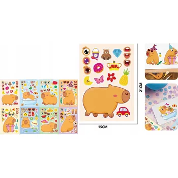 samolepka Samolepky Kapybara Samolepky 8 archů 21x15 cm