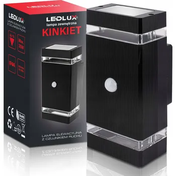 Venkovní osvětlení Venkovní nástěnné svítidlo LEDLUX černé GU10 35 W