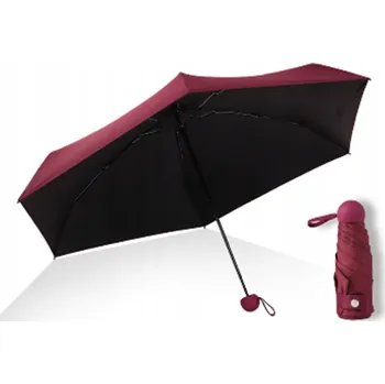 Deštník Mini deštník #cool_items manuální skládací deštník s pouzdrem, červený