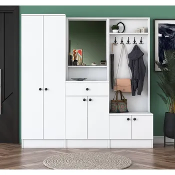 Předsíňová stěna TRAVESIO předsíňová sestava, bílá