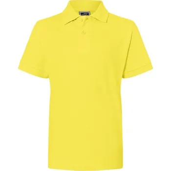 Chlapecké tričko James & Nicholson (Daiber) Dětská polokošile JN070k - Žlutá | M