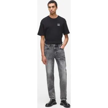 Pánské džíny DŽÍNY KARL LAGERFELD JEANS KLJ SLIM DENIM VISUAL WASHED BLACK