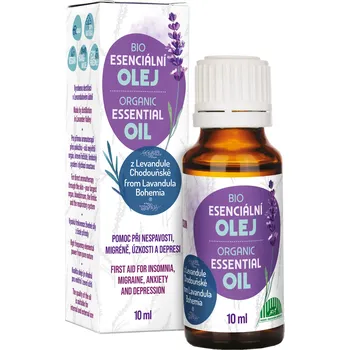 Rostlinný olej BIO Levandule Chodouňská BIO esenciální olej z Levandule Chodouňské pro přímou aromaterapii 20 ml