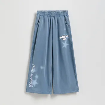 Dívčí kalhoty Reserved - Teplákové kalhoty Cinnamoroll - ocelově modrá - 977FF-95X - 977FF-95X-128