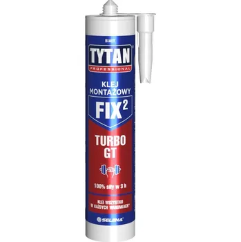 Průmyslové lepidlo Montážní lepidlo Tytan Professional Fix2 GT 290 ml bílé Turbo