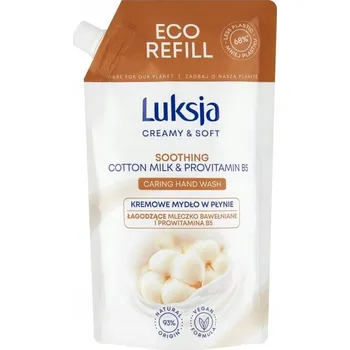 Mýdlo Luksja Creamy Soft Krémové tekuté mýdlo s bavlnou a provitamínem B5 400 ml