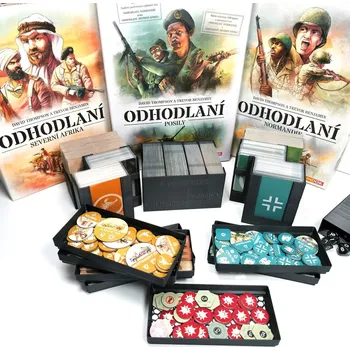 Příslušenství k deskovým hrám Inserty HERMAN Insert: Odhodlaní: Posily, Normandie, Severní Afrika