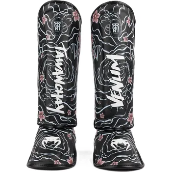 Chránič holeně pro bojový sport Chrániče holení VENUM x Tawanchay černo/bílé XL