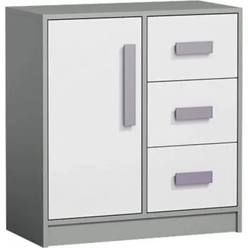 Komoda Domel Dětská komoda GIT 07 Zvolte barevné provedení: Dub jasný - Bílá