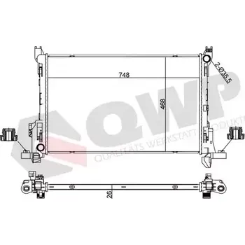 Chladič motoru QWP Chladič vody QWP WRA399