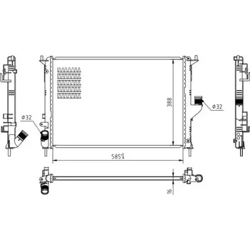 Chladič motoru QWP Chladič vody QWP WRA229