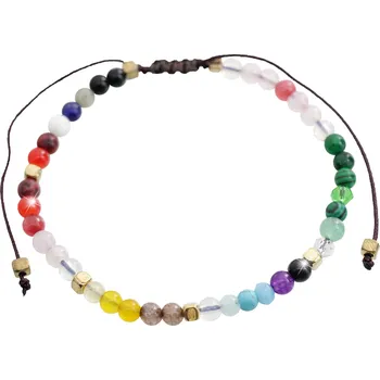 Náramek JSB bijoux s.r.o. Šňůrkový náramek z různobarevných minerálních korálků