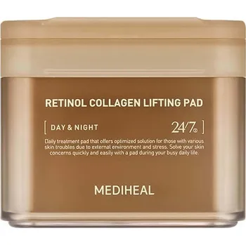 Mediheal – Retinol Collagen Lifting Pad – Tonizující pleťové polštářky s retinolem a kolagenem – 100 ks