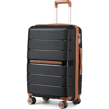 British Traveller K2392L Kufr spinner 55cm Černý Polypropylen