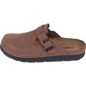 Pánské pantofle Buxa Pánské kožené pantofle BZ420 - hnědá nubuk Velikost: 43