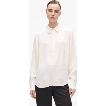 Dámská košile HALENKA KARL LAGERFELD LOGO JACQUARD FLUID BLOUSE ELONGATEDLOGO PRISTINE AOP