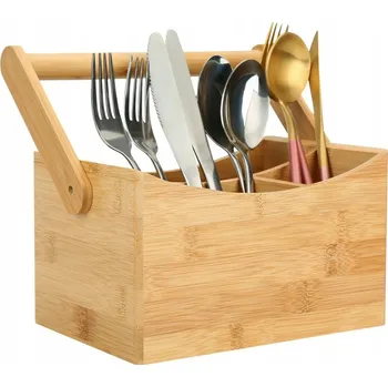 BAMBUSOVÝ KUCHYŇSKÝ ORGANIZÉR / STOJAN NA LAHVE - 100% PŘÍRODNÍ