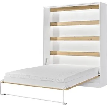 Postel PRESTIGE NEW - PION SKLOPNÁ POSTEL Š. 160 SE SKŘÍNÍ, lamino bílá/dub artisan/úchyt ČERNÁ (PERFECT 160PION)(DM) (K150-E) NOVINKA