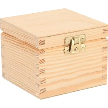 Dárková krabička Firemní dárek - Dřevěná krabička 10 x 10 x 7 cm