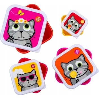 Dóza na potraviny Tum Tum Nádoby na jídlo Koťátko 4 ks