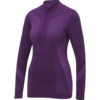 Dámské tričko CRIVIT Dámské funkční bezešvé spodní triko s dlouhými rukávy (lila fialová, M(40/42))