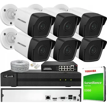 Bezpečnostní kamera Sada IP monitoringu 4MP QHD, 6 kamer HIKVISION a 8kanálový rekordér