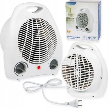 Přímotop TEPLOVZDUŠNÝ VENTILÁTOR FARELKA ELEKTRICKÝ OHŘÍVAČ 2000W S TERMOSTATEM