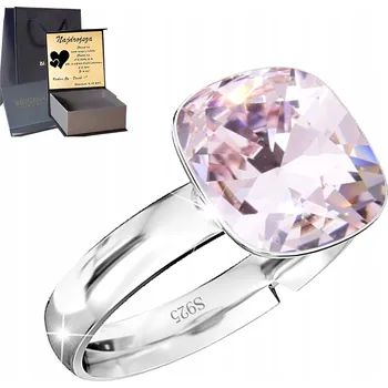 Prsten Krásný stříbrný Prstýnek 925, nastavitelná velikost, s křišťálem jako Dárek