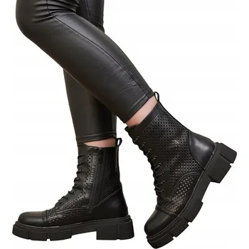 Dámská zimní obuv Royalfashion dámské kotníkové boty platforma velikost 37