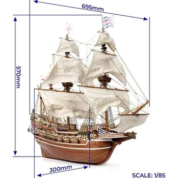 RC model lodě OCCRE HMS Revenge 1:85 kit - expresní doprava