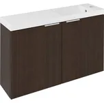 SAPHO LATUS X umyvadlová skříňka s umyvadlem 80x54,5x22cm, borovice rustik LT110-SET04