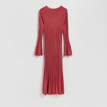 Dámské šaty Reserved - Šaty s viskózou - červená - 371HZ-33X - 371HZ-33X-L